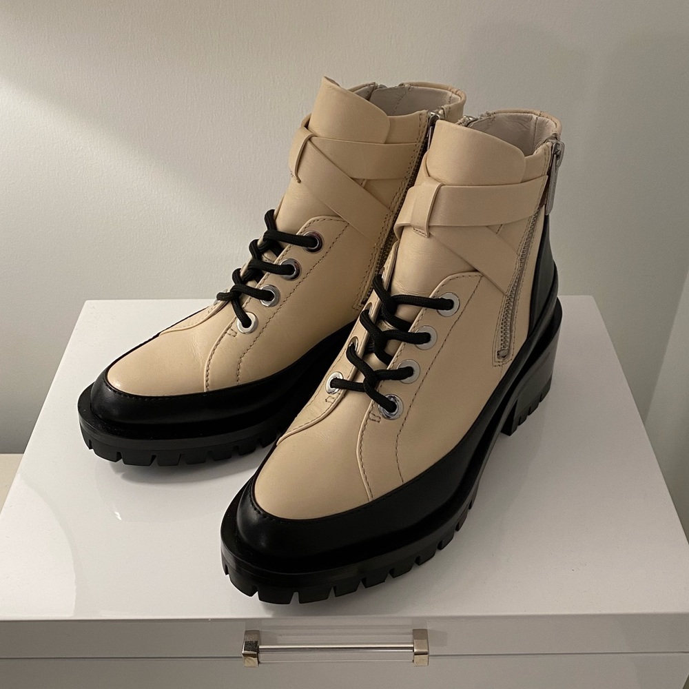 3.1 Phillip Lim Cream combat boots